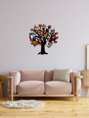 Tree Shape Wooden Photo Frame
