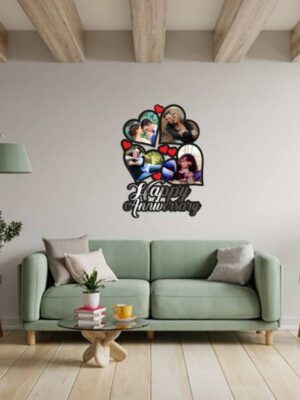 Happy Anniversary Wooden Photo Frame