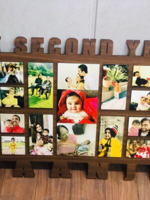 Second Birthday Wooden Photo Frame