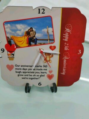 Table Clock Photo Frame