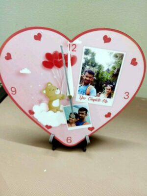 Table Clock Photo Frame