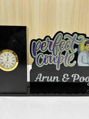 Couple Special Table Top with Clock